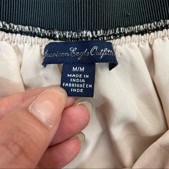 American Eagle Pink Black Lace Mini Skirt - Picture 3 of 6